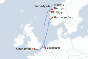 Itinéraire : Europe du Nord & Atlantique NE