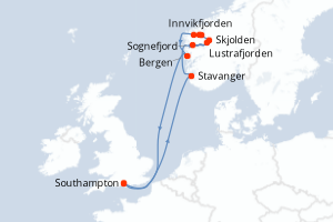 Itinéraire : Europe du Nord & Atlantique NE