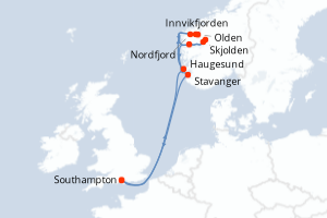 Itinéraire : Europe du Nord & Atlantique NE