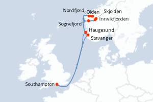 Itinéraire : Europe du Nord & Atlantique NE
