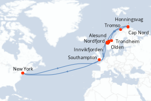 Itinéraire : Europe du Nord & Atlantique NE