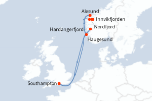 Itinéraire : Europe du Nord & Atlantique NE
