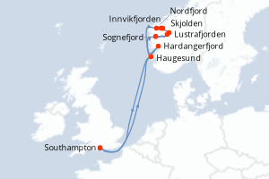 Itinéraire : Europe du Nord & Atlantique NE