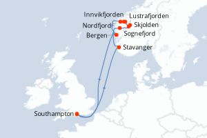 Itinéraire : Europe du Nord & Atlantique NE