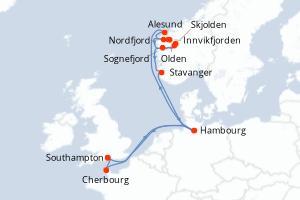 Itinéraire : Europe du Nord & Atlantique NE