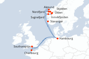 Itinéraire : Europe du Nord & Atlantique NE