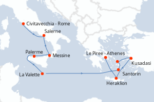 Itinéraire : Méditerranée & mers adjacentes