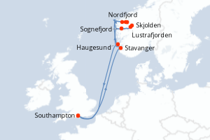 Itinéraire : Europe du Nord & Atlantique NE