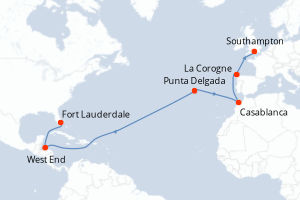 Itinéraire : Europe du Nord & Atlantique NE