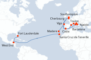 Itinéraire : Méditerranée & mers adjacentes
