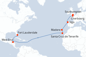 Itinéraire : Europe du Nord & Atlantique NE