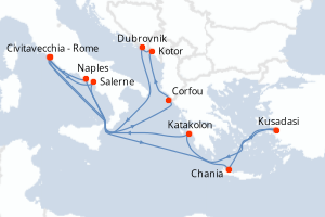 Itinéraire : Méditerranée & mers adjacentes
