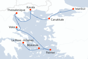 Itinéraire : Méditerranée & mers adjacentes