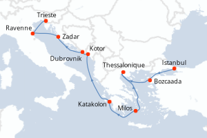 Itinéraire : Méditerranée & mers adjacentes