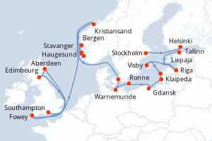 Itinéraire : Europe du Nord & Atlantique NE