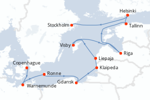 Itinéraire : Europe du Nord & Atlantique NE