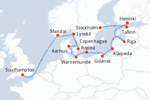 Itinéraire : Europe du Nord & Atlantique NE