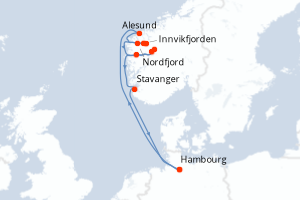 Itinéraire : Europe du Nord & Atlantique NE
