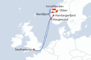 Itinéraire : Europe du Nord & Atlantique NE