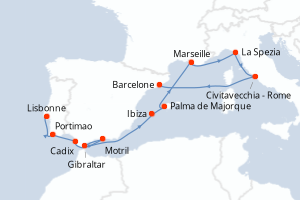 Itinéraire : Méditerranée & mers adjacentes