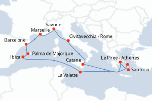 Itinéraire : Méditerranée & mers adjacentes