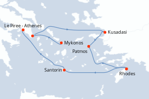 Itinéraire : Méditerranée & mers adjacentes