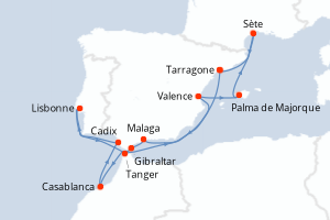 Itinéraire : Méditerranée & mers adjacentes