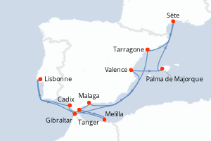 Itinéraire : Méditerranée & mers adjacentes
