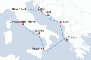 Itinéraire : Méditerranée & mers adjacentes