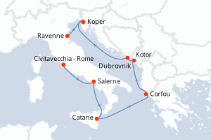 Itinéraire : Méditerranée & mers adjacentes