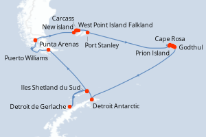 Itinéraire : Antarctique