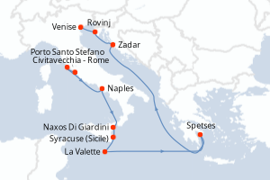 Itinéraire : Méditerranée & mers adjacentes