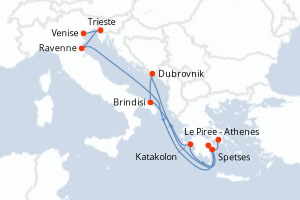 Itinéraire : Méditerranée & mers adjacentes