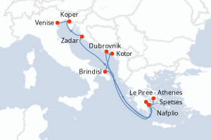 Itinéraire : Méditerranée & mers adjacentes