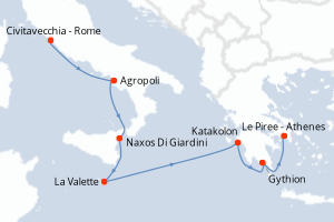 Itinéraire : Méditerranée & mers adjacentes