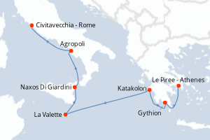 Itinéraire : Méditerranée & mers adjacentes