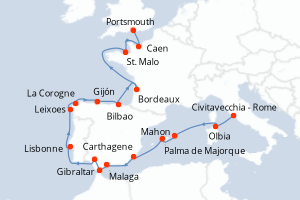 Itinéraire : Méditerranée & mers adjacentes