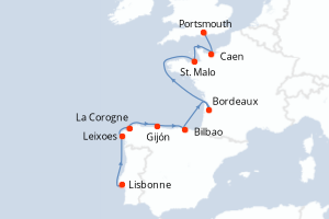 Itinéraire : Europe du Nord & Atlantique NE