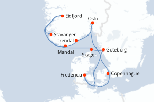 Itinéraire : Europe du Nord & Atlantique NE