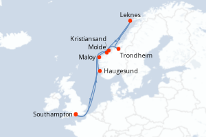 Itinéraire : Europe du Nord & Atlantique NE