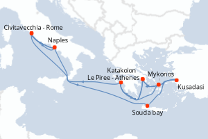 Itinéraire : Méditerranée & mers adjacentes