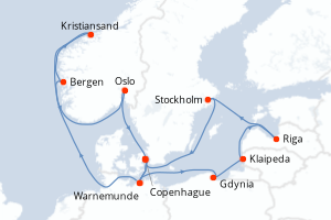 Itinéraire : Europe du Nord & Atlantique NE