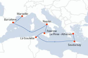 Itinéraire : Méditerranée & mers adjacentes