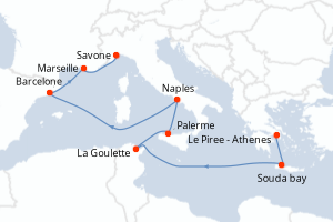 Itinéraire : Méditerranée & mers adjacentes