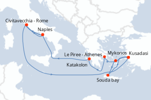 Itinéraire : Méditerranée & mers adjacentes