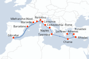 Itinéraire : Méditerranée & mers adjacentes