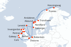 Itinéraire : Europe du Nord & Atlantique NE
