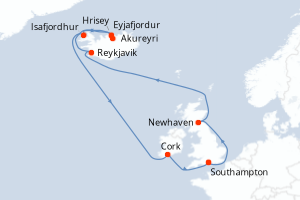 Itinéraire : Europe du Nord & Atlantique NE