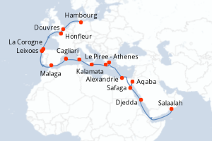 Itinéraire : Méditerranée & mers adjacentes