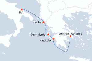 Itinéraire : Méditerranée & mers adjacentes